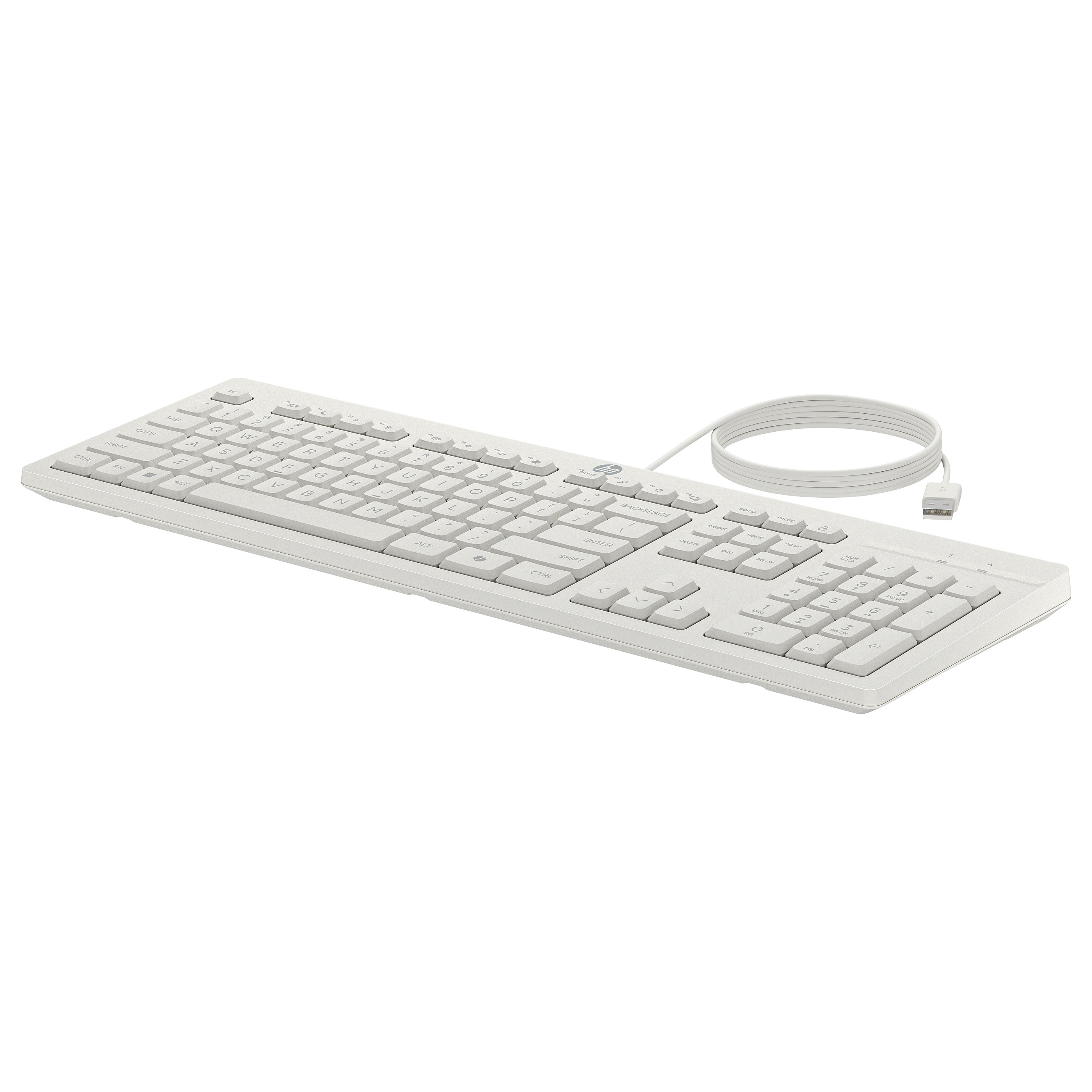 HP 225 Wired Mouse and Combo G2 Cashmere White keyboard - 12