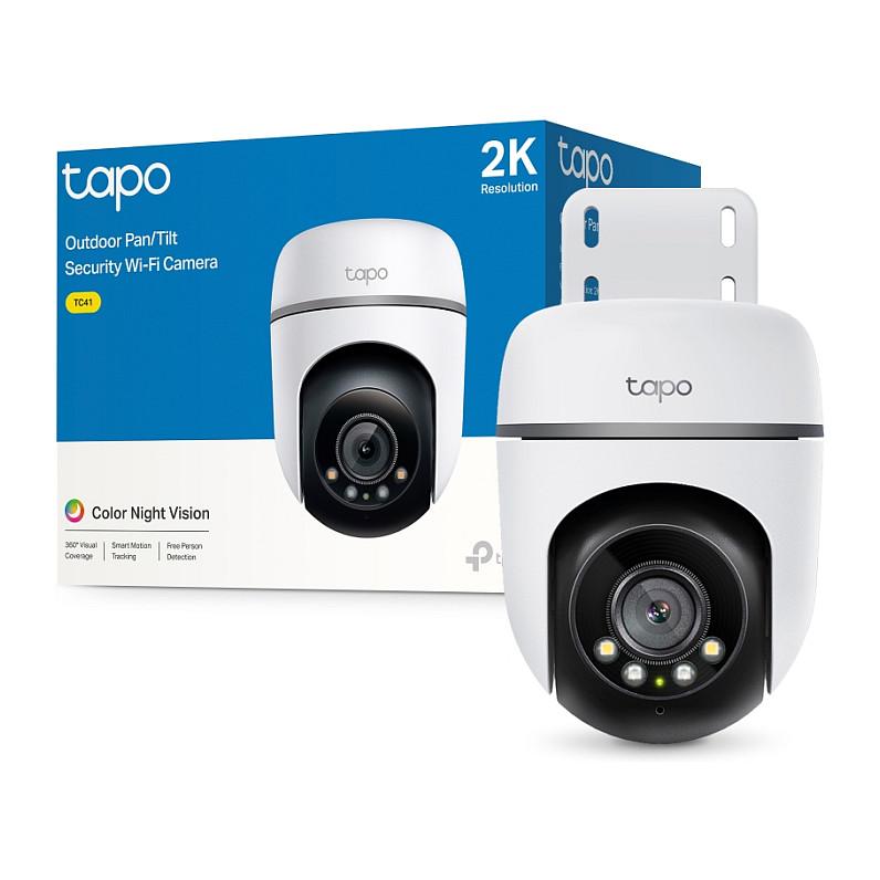 Kamerë Sigurie IP CCTV TP-Link Tapo TC41 V2, 2K 3MP, 3.99 mm, 73.5°, Wi-Fi, Pan & Tilt 360°, IR 30 m, Color Night Vision, Audio 2-Drejtimësh, IP65, 3 m - Zezë/Bardhë - 13