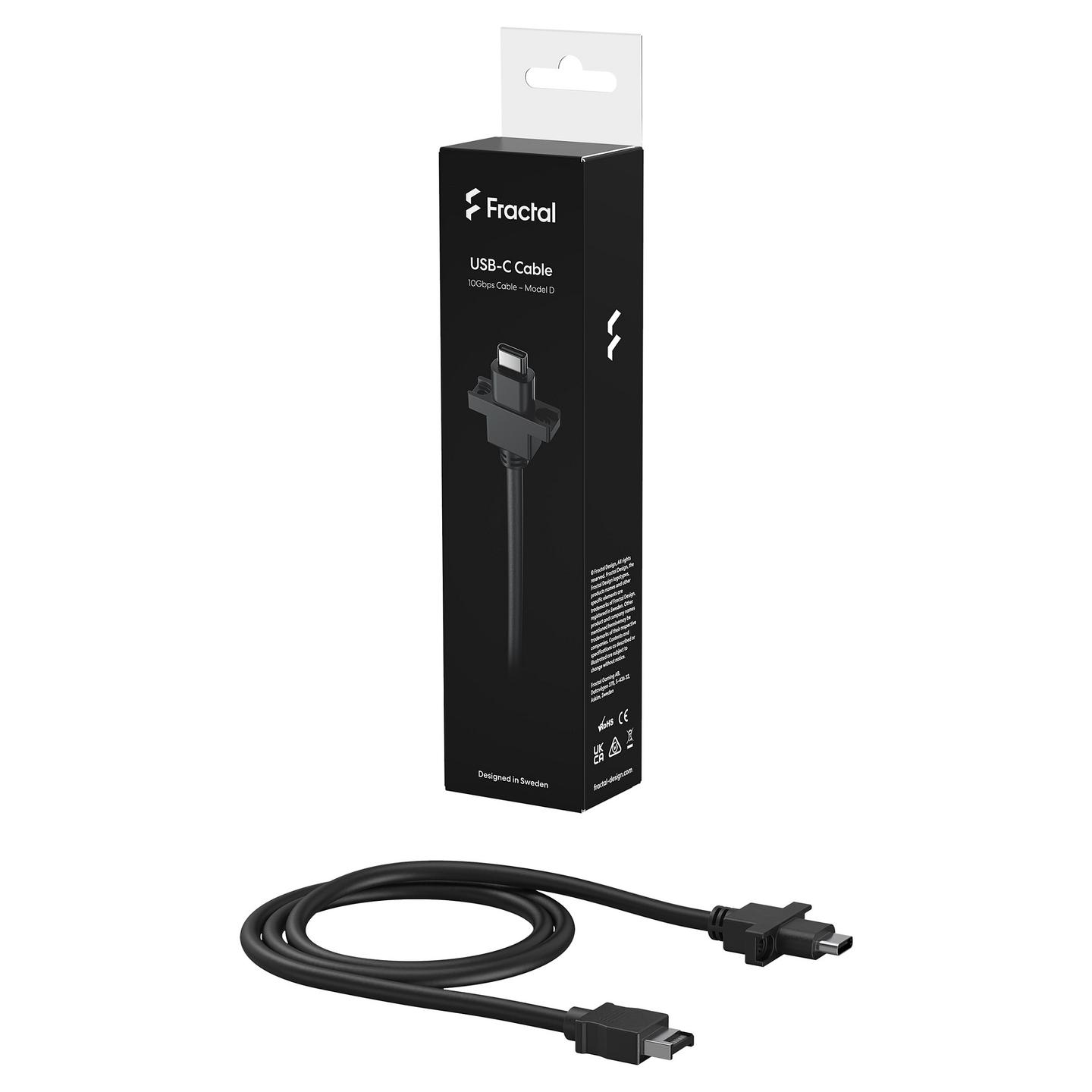 Kabllo USB Fractal Design FD-A-USBC-001, USB-C 10Gbps, 0.67m - Zezë - 5