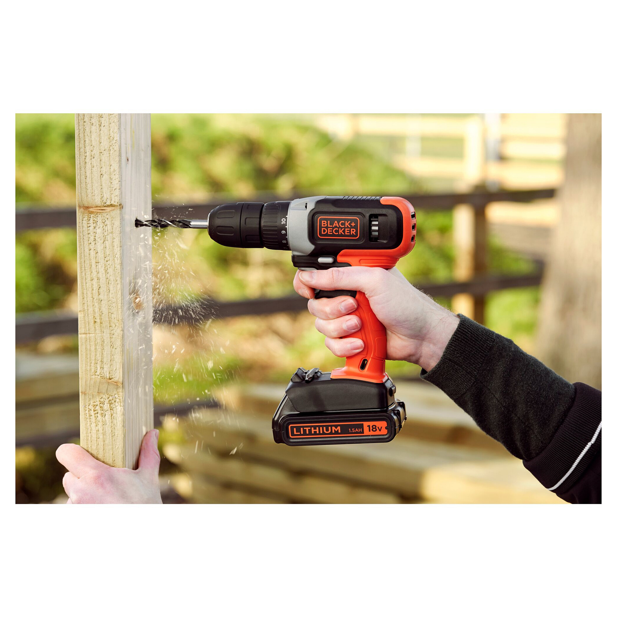 Black & Decker BCD001C1 18V Cordless Drill Driver - Bateri 1.5Ah - 4