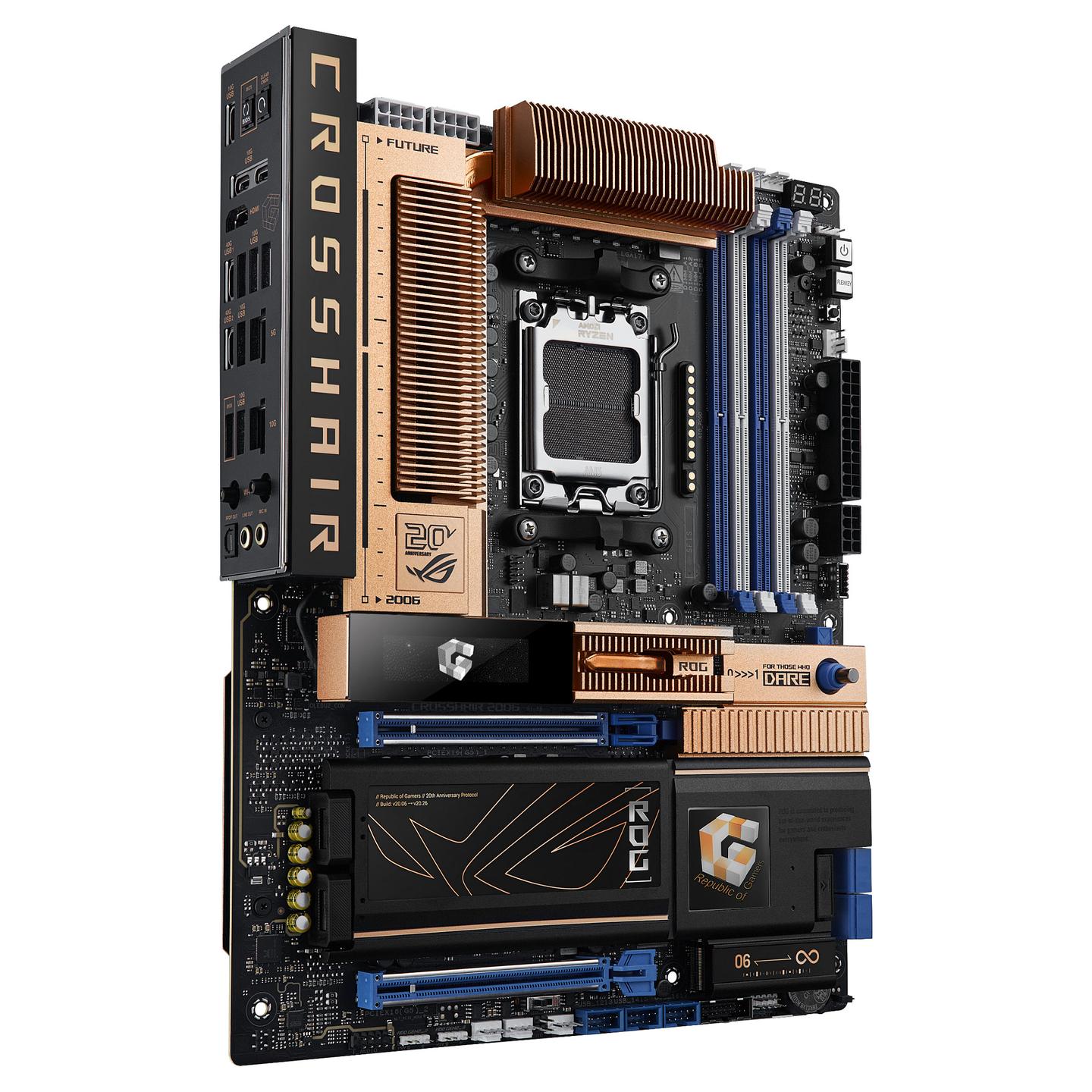 Pllakë Amë ASUS ROG CROSSHAIR 2006 / AMD AM5 / DDR5 / ATX / Wi-Fi 7 / 5GbE LAN - 3