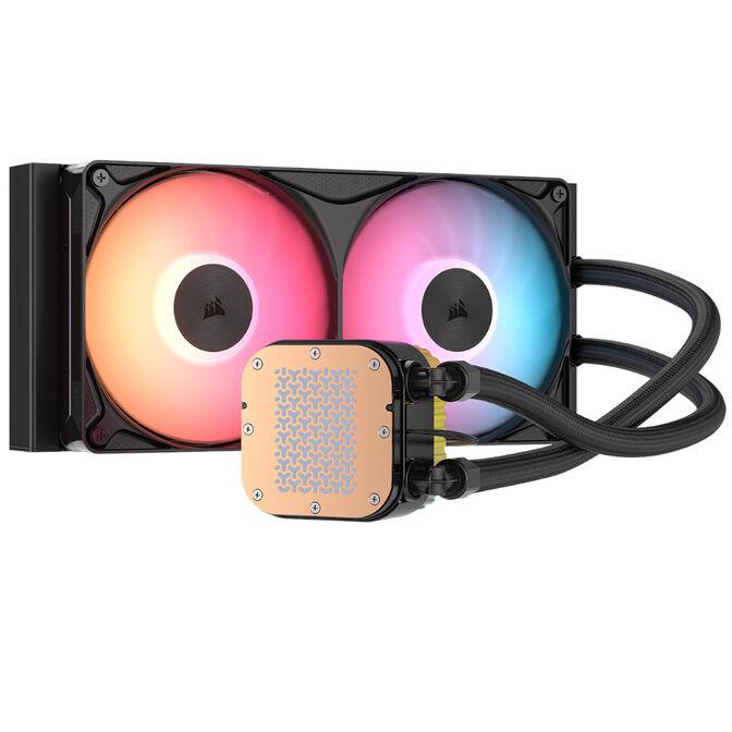 Ftohës për Procesor Corsair NAUTILUS II 240 RS ARGB, 240 mm, AIO, 2 Ventilatorë 120 mm, 420–2100 RPM, 4-Pin PWM, 3-Pin 5V ARGB – Zezë - 2