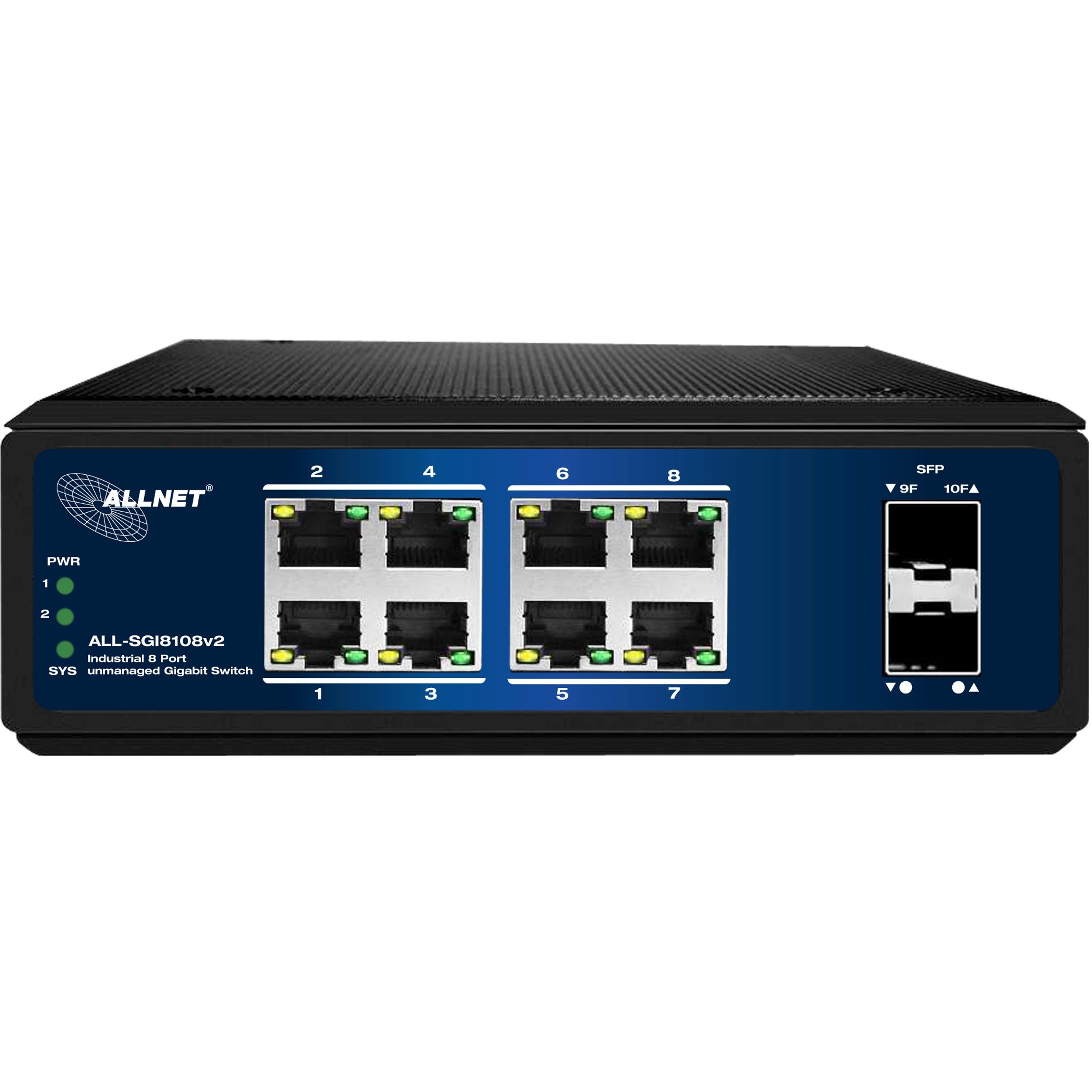 Switch ALLNET 8+2P ALL-SGI8108v2 industrial - 1