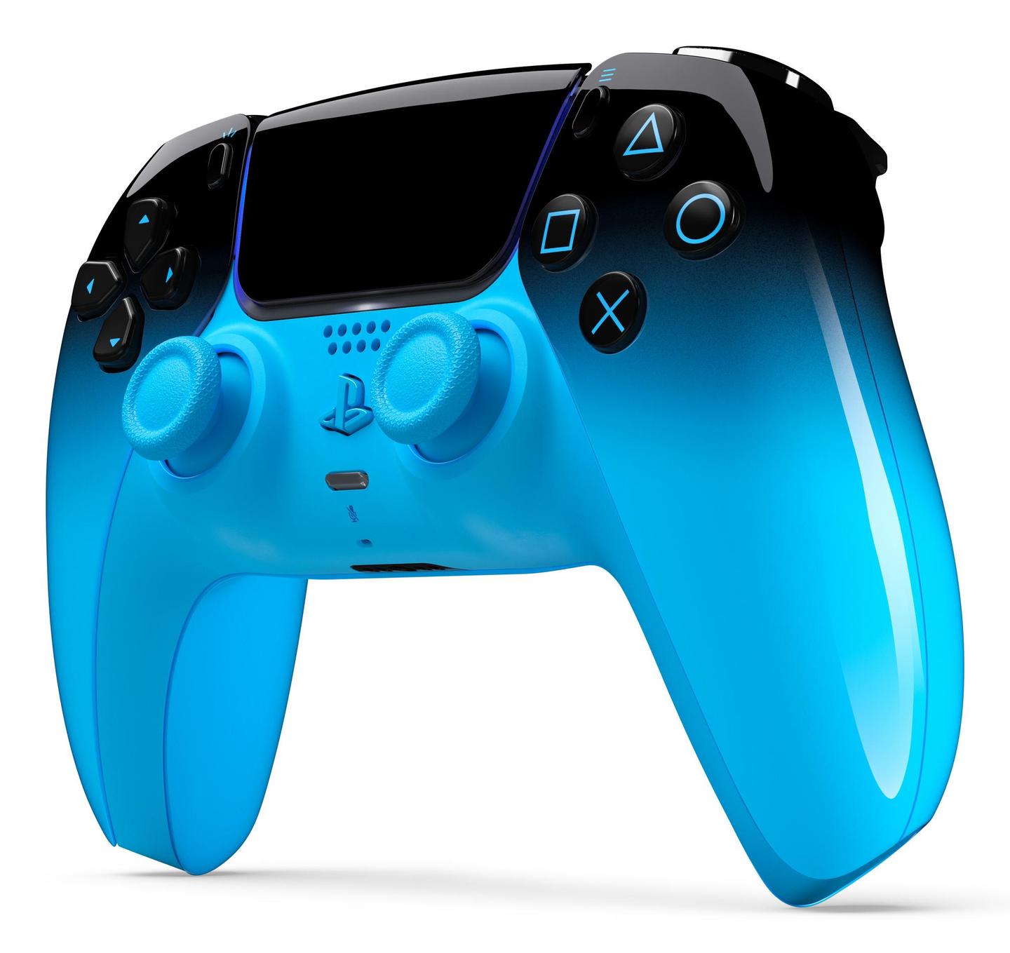 Kontroller për Sony DualSense Rhythm Blue / 1000048535 / PS5 / Wireless / Bluetooth / USB-C / Haptic Feedback / Adaptive Triggers – Blu/Zezë - 2