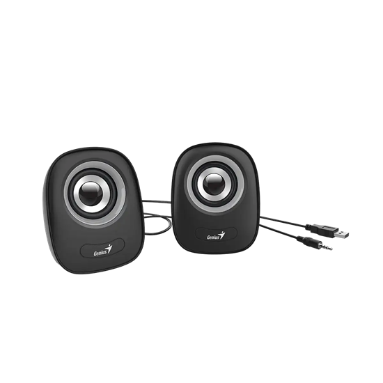Altoparlantë Genius SP-Q160 / 2×1.5W / 3.5mm Jack + USB - Gri - 2