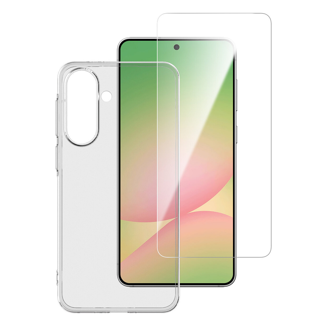 Aksesorë për telefon 4smarts 541757 / Case + Mbrojtëse për ekran / Samsung Galaxy A37 5G / 360° Protection Set - Transparente