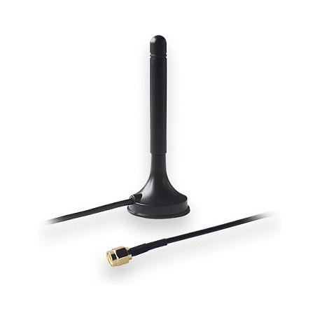 Antena për rrjet Teltonika PR1KRT25, Bluetooth, 2.5dBi, 2.4–2.5GHz, RP-SMA Male, RG174 1.5m - Zezë