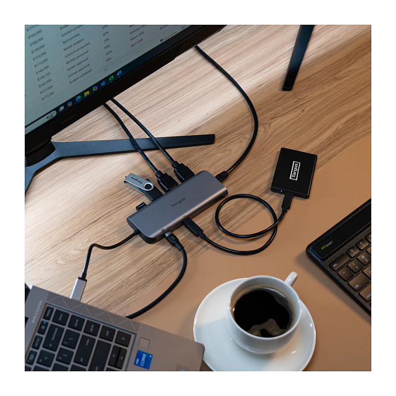 Docking Station Targus / 2xUSB‑C / 2xUSB-A / 2xHDMI / LAN - Argjend - 9