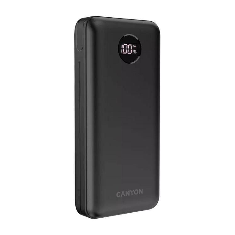 Power Bank Canyon PB-2002 / 20000mAh / USB-A / USB-C / QC 3.0 / 20W - Zezë - 2