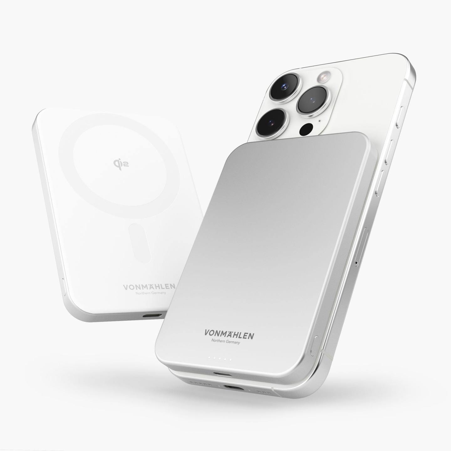 Powerbank Magnetik Vonmählen Evergreen Mag, Qi2, 20W - Bardhë - 2