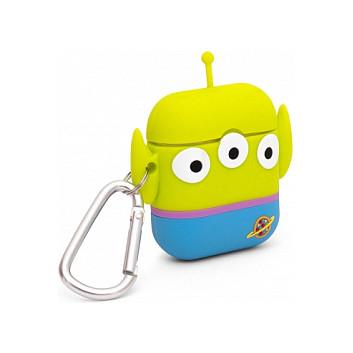 Aksesorë për kufje PowerSquad AirPods Case Alien / Apple AirPods 1 & 2 / 3D-Silikon  – Blu/Gjelbër - 3