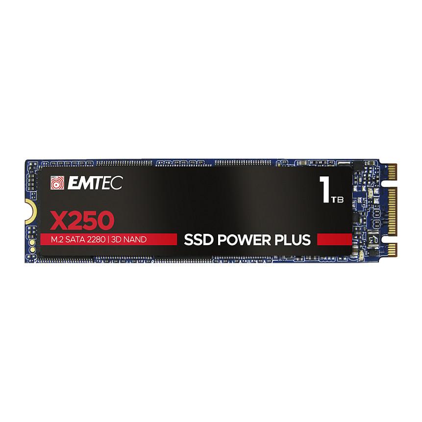 SSD e Brendshme EMTEC X250, 1TB, M.2 2280, SATA III, 520MB/s Read, 500MB/s Write