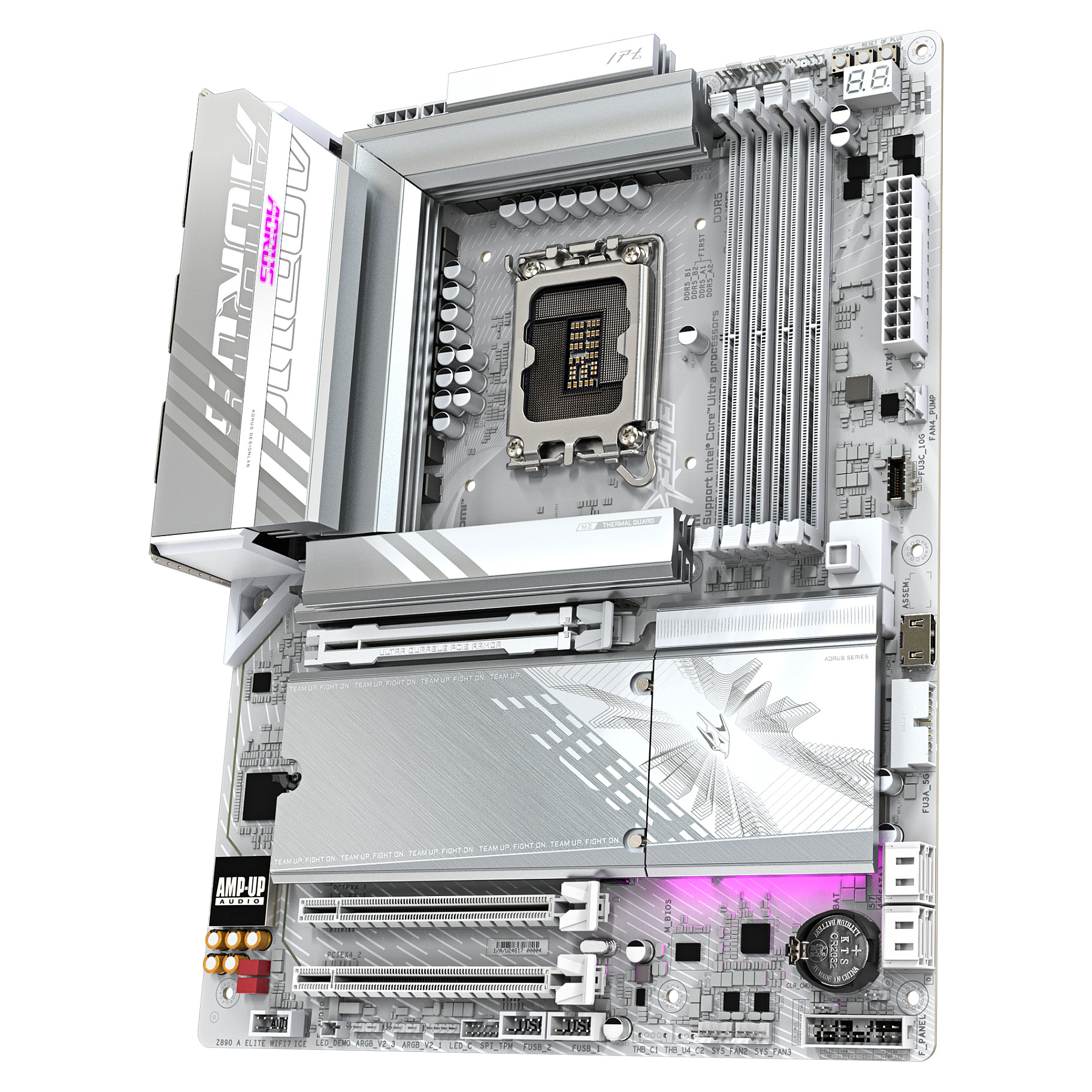Pllakë Amë GIGABYTE Z890 AORUS ELITE WIFI7 ICE / Intel LGA1851 / Z890 / DDR5 / ATX / Wi-Fi 7 / 2.5GbE LAN - 4