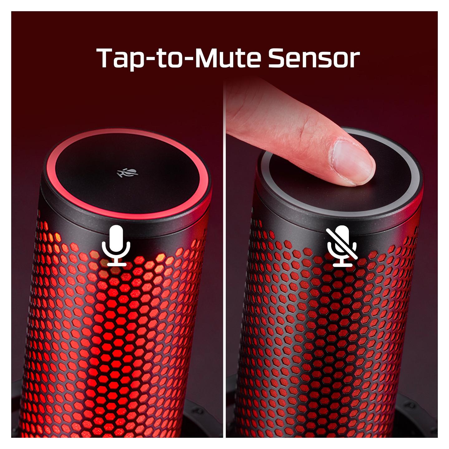 Mikrofon HyperX QuadCast 2 / USB-C / 24-bit / 96 kHz / 3 Kapsula Kondensatori 14mm / 4 Mode Regjistrimi / RGB - Zezë - 14