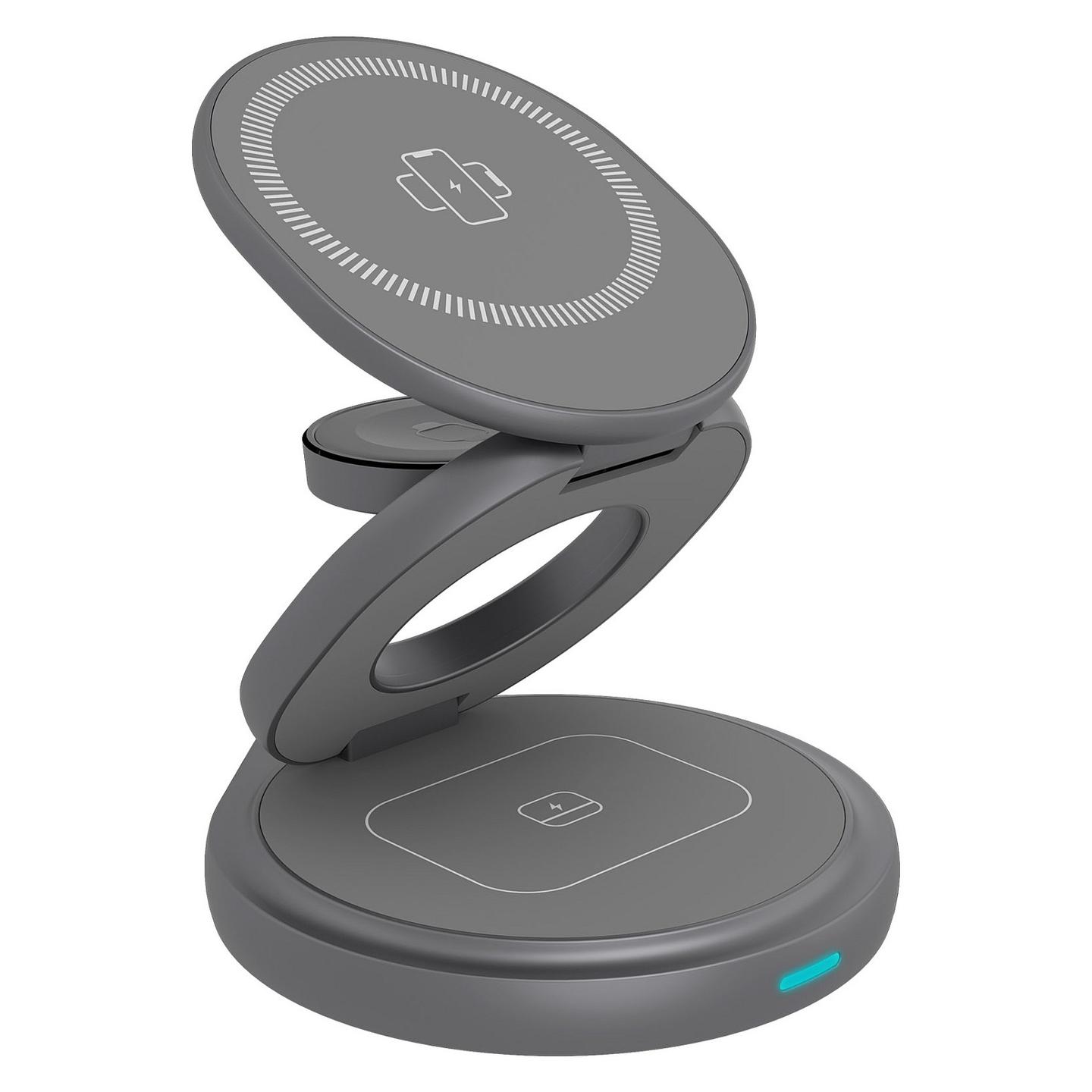 Karikues Pa Kabllo ICY BOX IB-SH101-CH / 3 në 1 / 15W / USB-C - Hiri