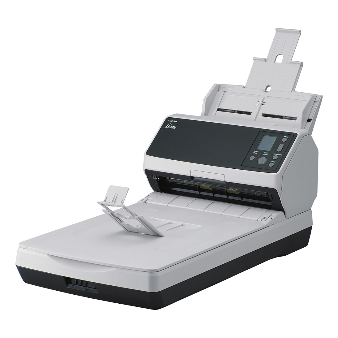 Skaner RICOH fi-8290 A4 Document Scanner with ADF Duplex & Flatbed USB 3.2 LAN - Bardhë - 3