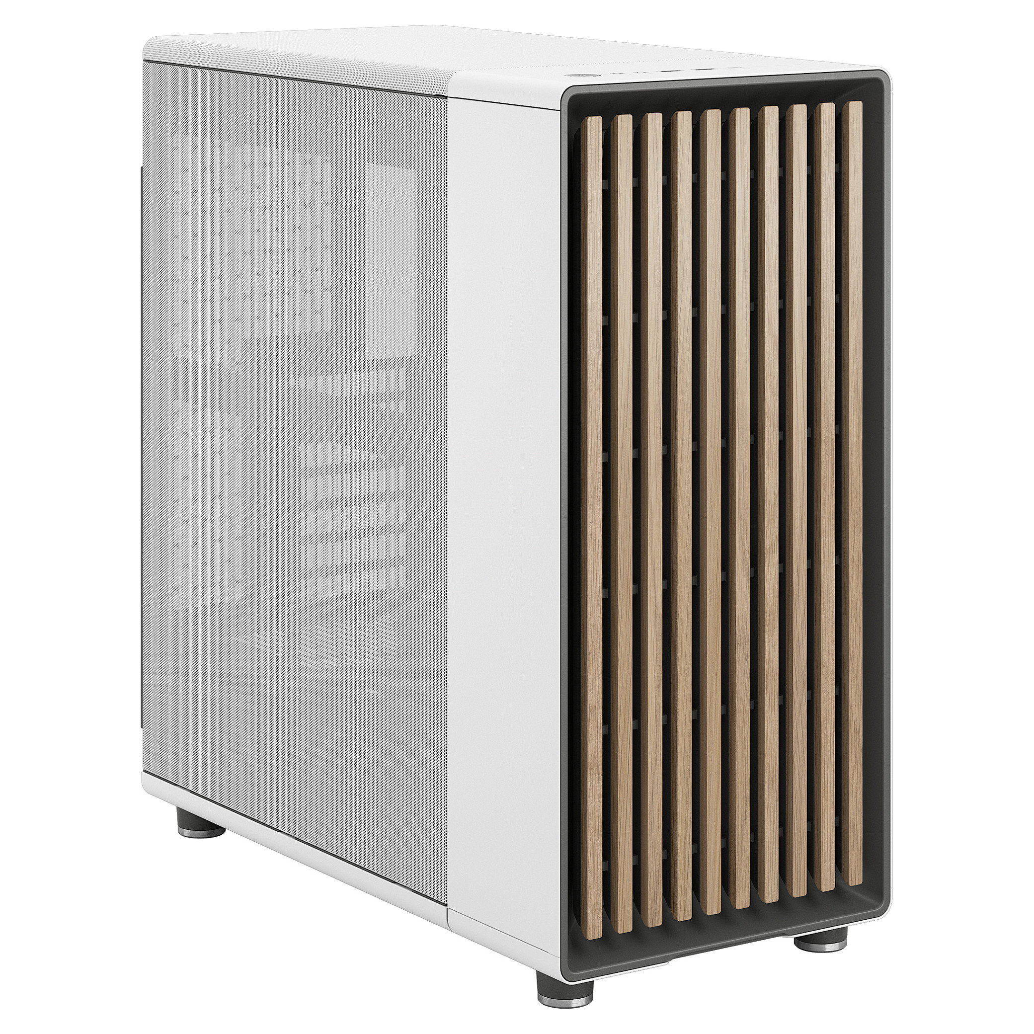 Kasë Midi Tower Fractal Design North Chalk Window Mesh – Bardhë - 15