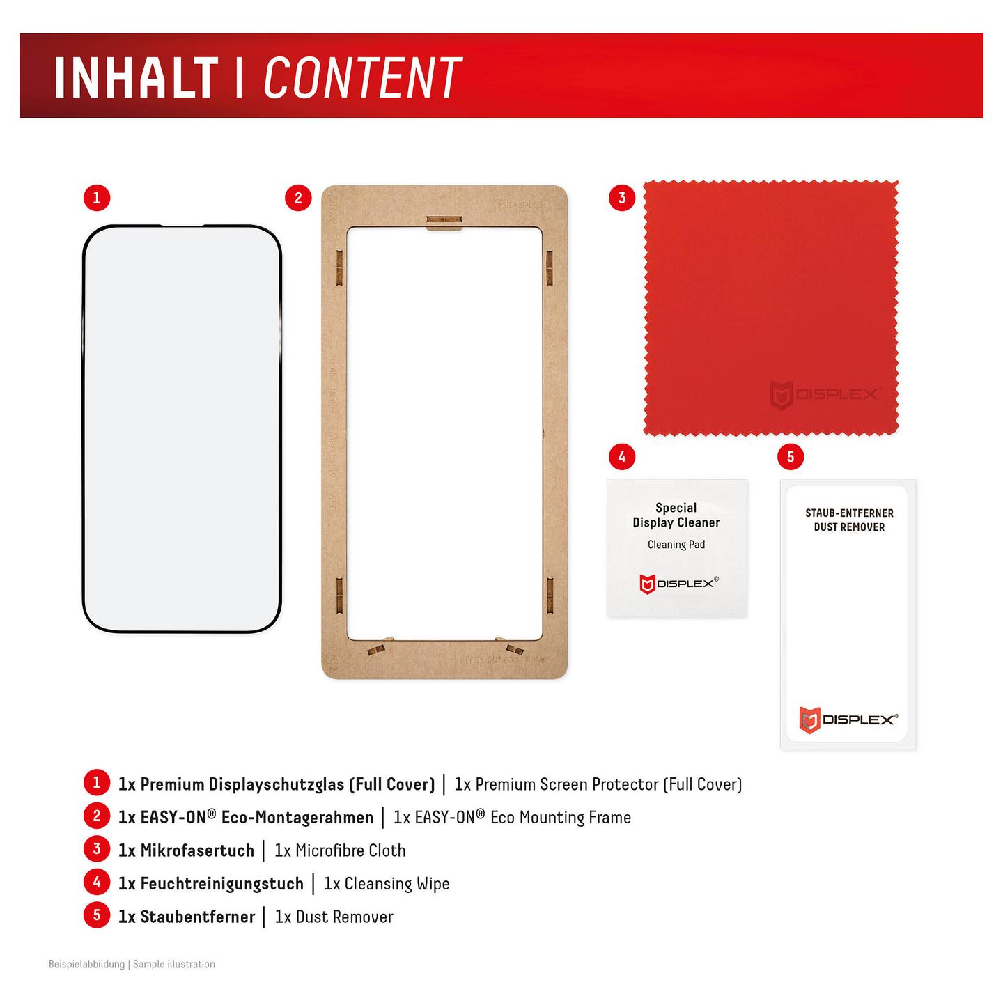 Aksesorë për telefon Displex 02014 / Qelq i temperuar 10H / Full Cover / iPhone 16 - Transparente - 5