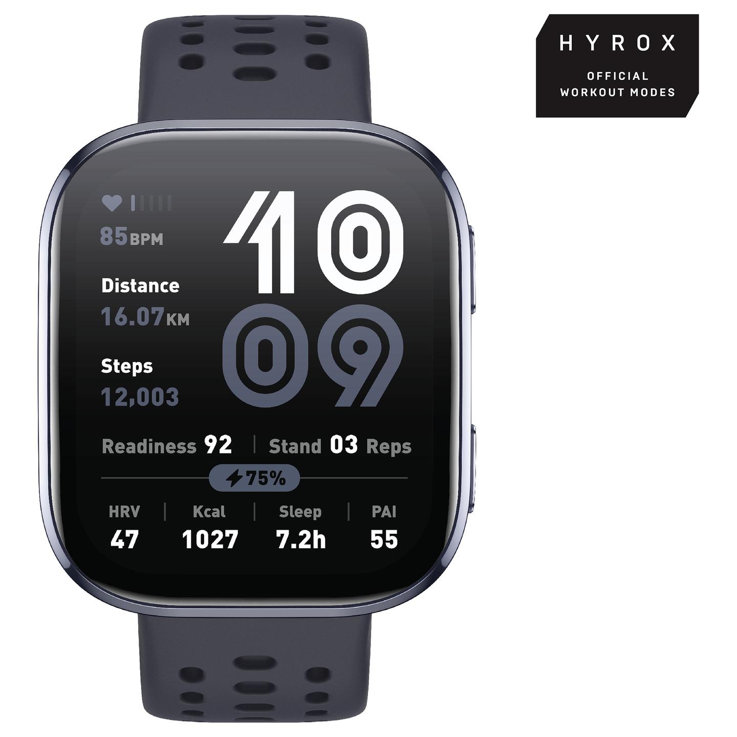Orë e mençur Amazfit Bip 6 W2435EU1N / 1.97" AMOLED / 390 x 450 / Bluetooth 5.2 / GPS / 5 ATM / Deri 14 Ditë Bateri - Zezë - 1