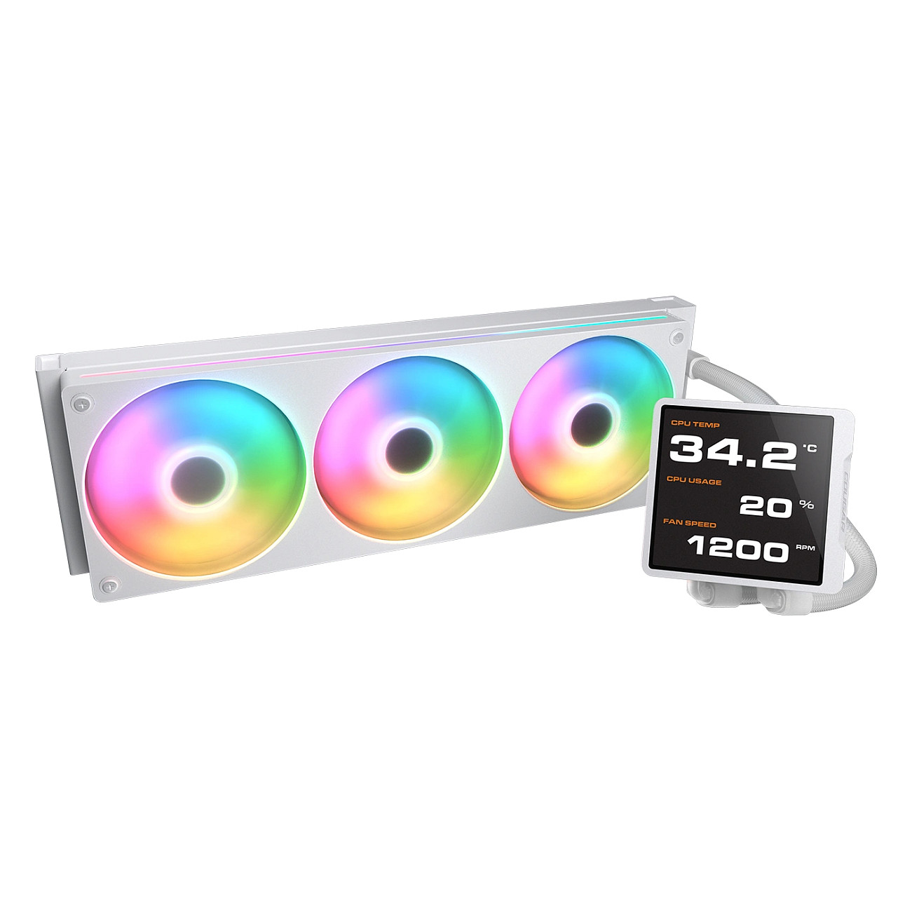 Ftohës për Procesor COUGAR Poseidon Vistek Pro 360 ARGB / CPU Liquid Cooler - Bardhë - 2