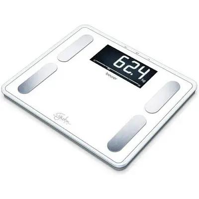 Peshore Diagnostike Beurer BF 410 Signature Line / 200 kg / 100 g / Analizë e Trupit / Ekran XXL – Bardhë