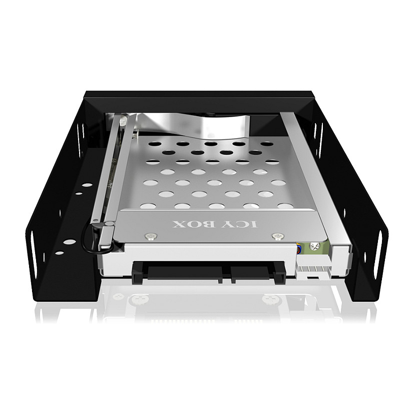 Aksesorë për disqe Hot-Swap Frame: 1× 2.5" SATA to 1× SATA host, trayless design, for 3.5" drive bay – ICY BOX - 3
