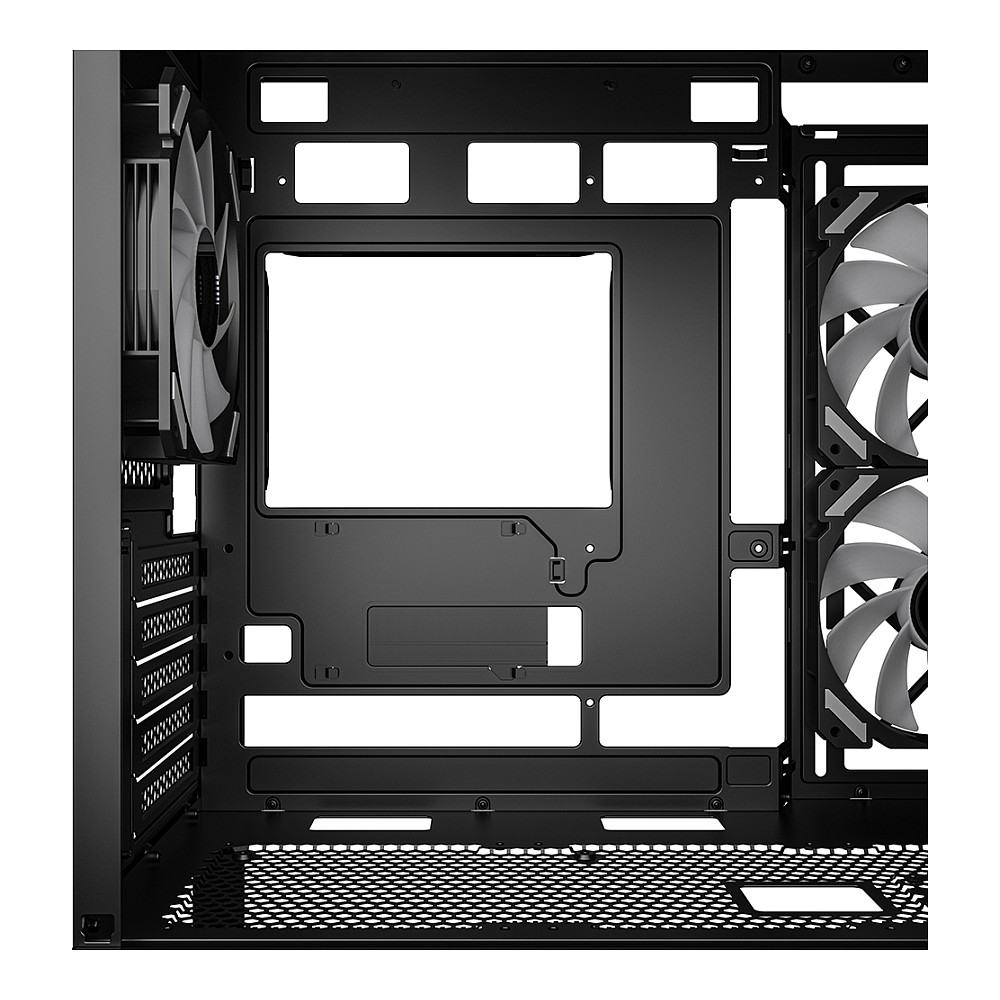 Kasë Sharkoon MK6 RGB Micro-ATX 1xGlass - Zezë - 9