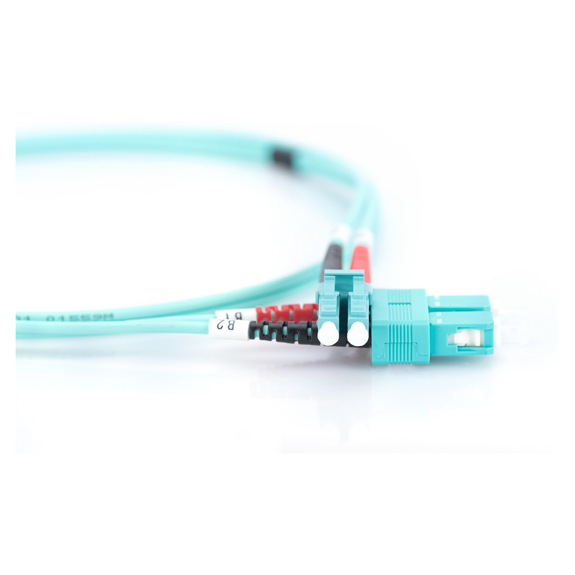 Kabllo për rrjet DIGITUS / LWL Patch Cable / LC-SC / 1.0m / Multimode Duplex / OM3 – Blu - 5