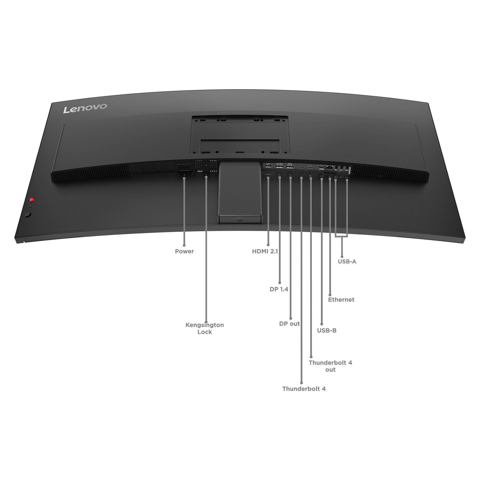 Monitor Lenovo ThinkVision P40WD-40 / 40"/ 5K2K IPS LCD Curved / 120Hz / 4ms / USB-C+HDMI+DP - Zezë - 12