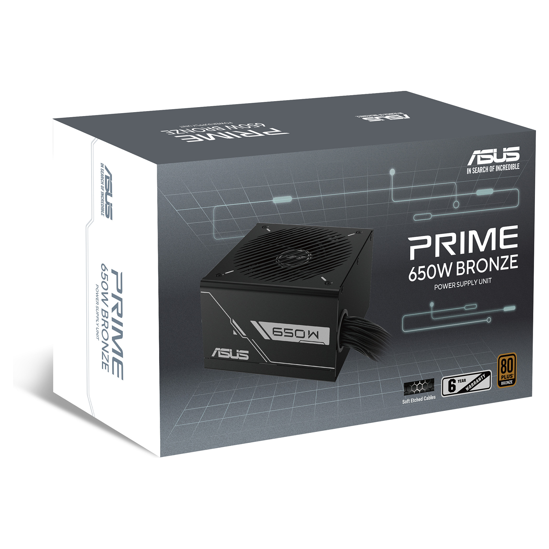Furnizues Energjie ASUS PRIME 650B Black 650W 80+ Bronze - 13