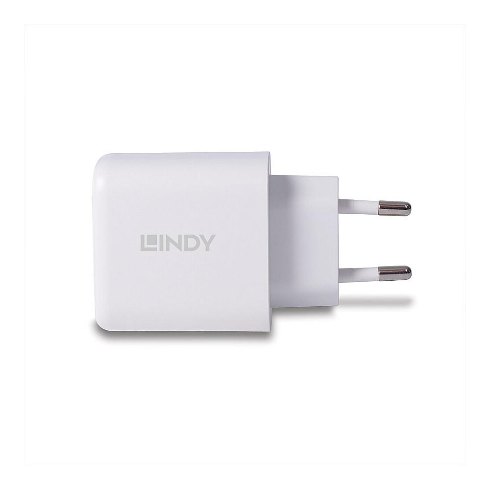 Karikues Lindy 73424, USB-A dhe USB-C, 30W, Power Delivery 3.0, karikim i shpejtë - Bardhë - 5