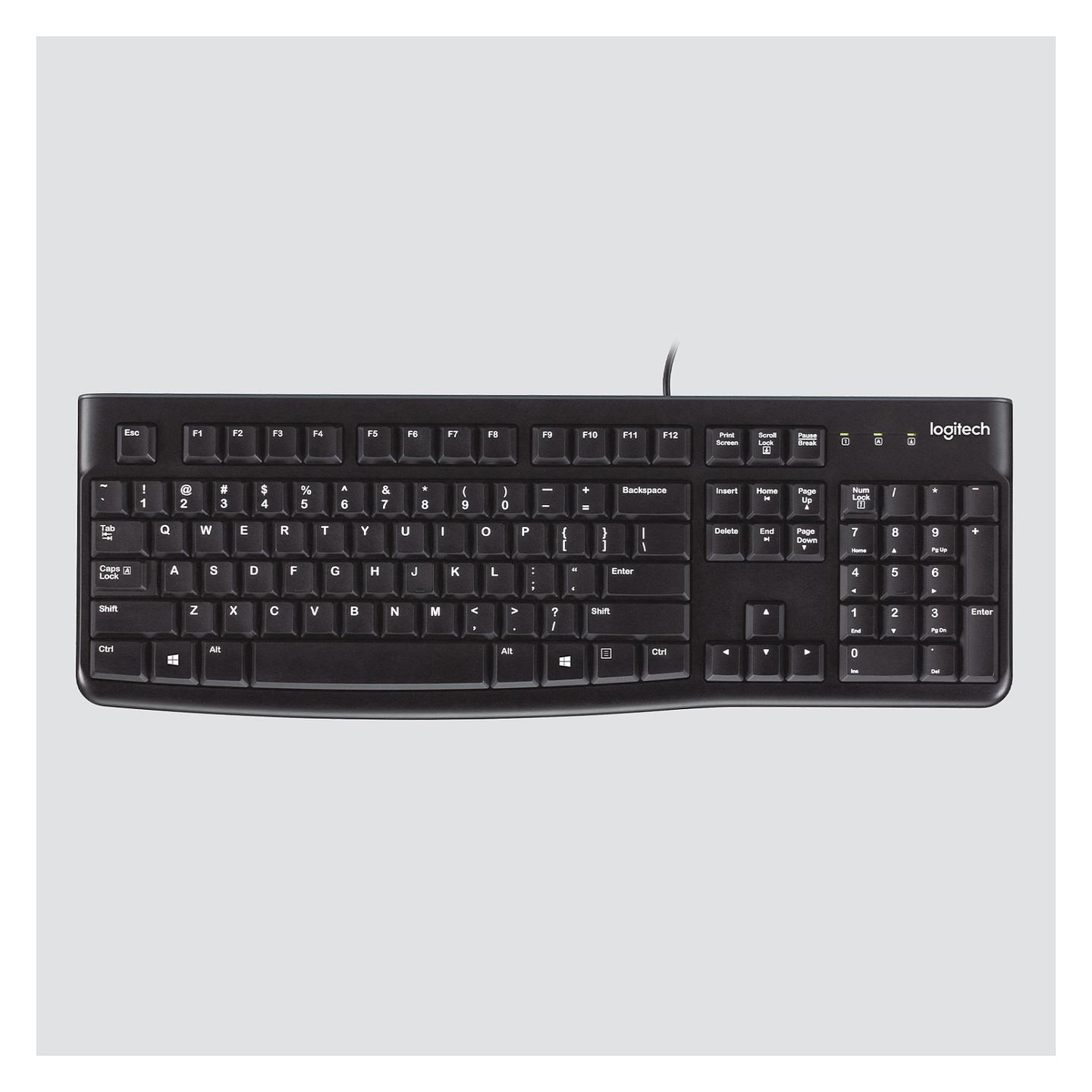Tastierë me kabllo Logitech K120 / USB / Full-Size / QWERTZ / Swiss - Zezë - 6