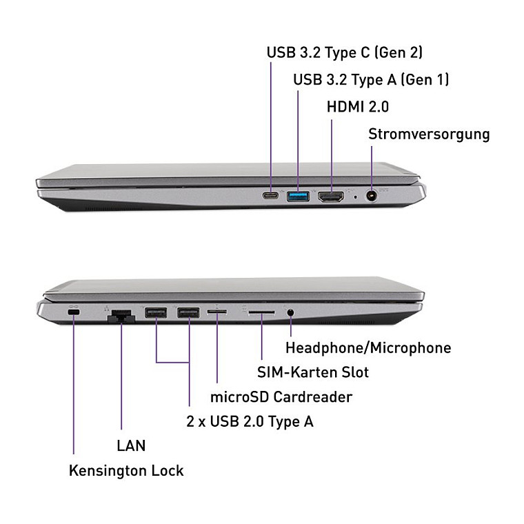 Laptop Terra Mobile 1500P / R5-7430U / 16GB DDR4 / 500GB / 15.6" Full HD LED / Radeon Graphics / DE - Argjend - 10