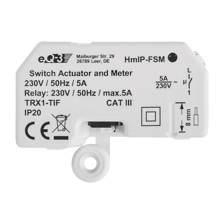 Homematic IP Schalt-Mess-Aktor - Unterputz - 1