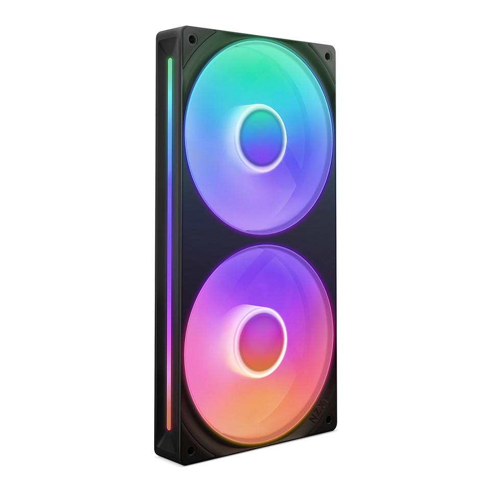 Ftohës për Kasë NZXT F240 RGB Core, 240mm, PWM, 2400 RPM, 75.12 CFM, RGB - Zezë