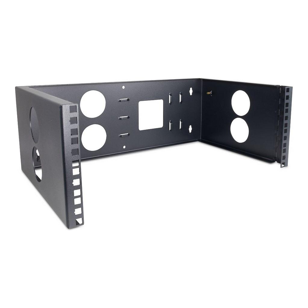Mbajtëse për Rack Inter-Tech IPC 19" / Montim në Mur / 4U / Thellësi 180mm / Horizontal - Zezë