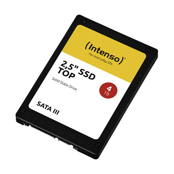 SSD e Brendshme Intenso TOP 3812480 / 4TB / 2.5" / SATA III 6Gb/s / 550MB/s Read / 500MB/s Write – Zezë/Bardhë/Verdhë - 1