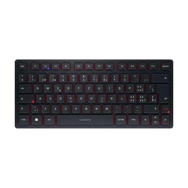 Tastierë CHERRY KW 9200 MINI / USB + RF Wireless + Bluetooth / QWERTZ / e zezë - 5