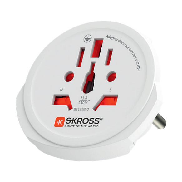 Adapter Universal për Udhëtim SKROSS PRO Light World / Universal / 100–250V / 6.3A / 1575W – Bardhë