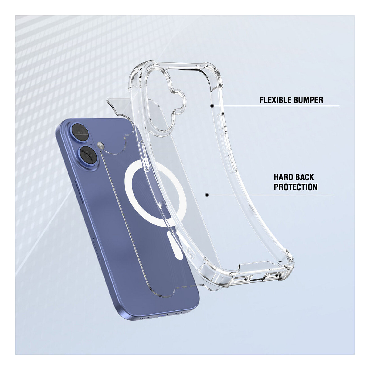 Aksesorë për telefon 4smarts Ibiza / Case / Apple iPhone 17 / Hybrid MagSafe - Transparent - 4