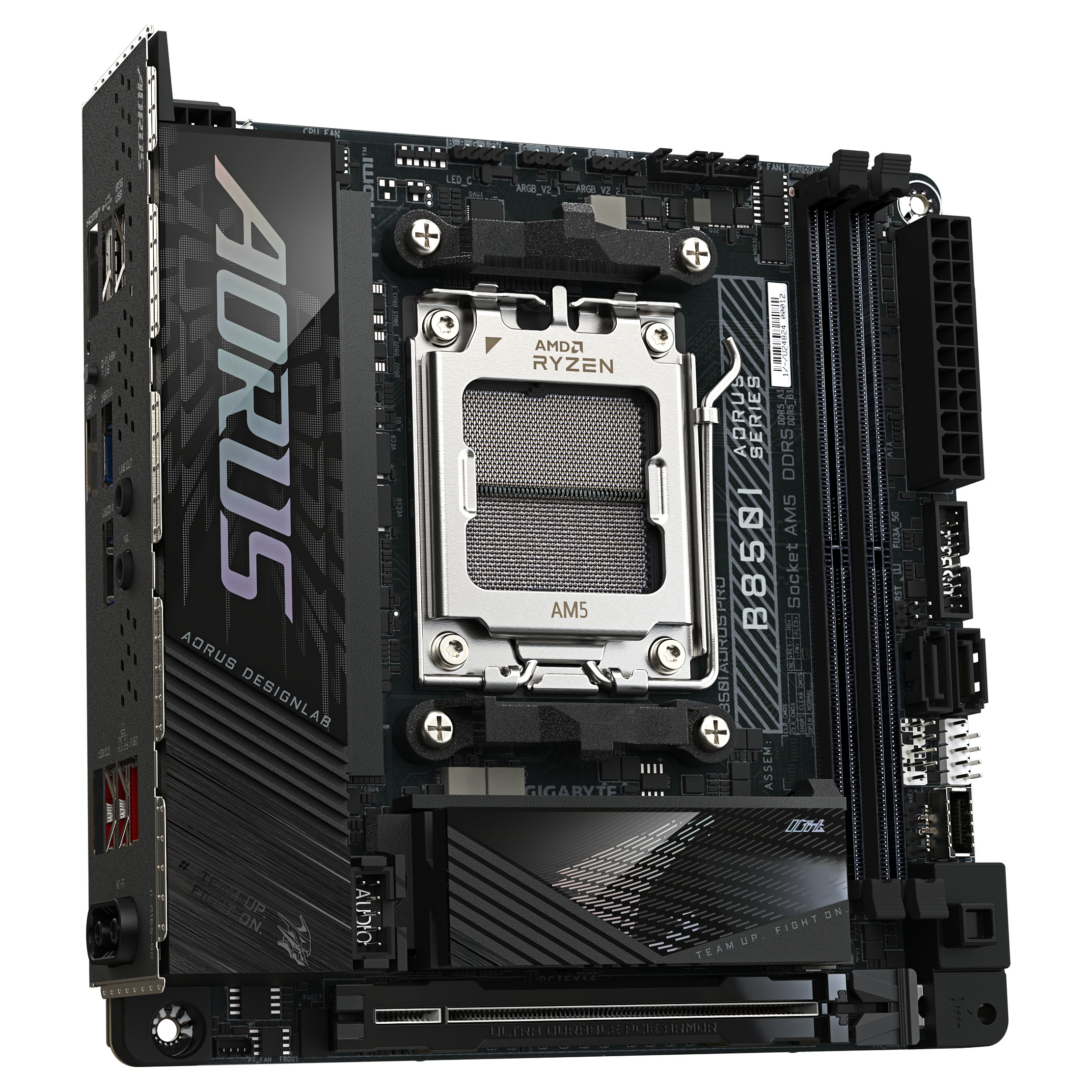 Pllakë Amë AMD AM5 B850I AORUS Pro / mITX / DDR5 / HDMI - 4