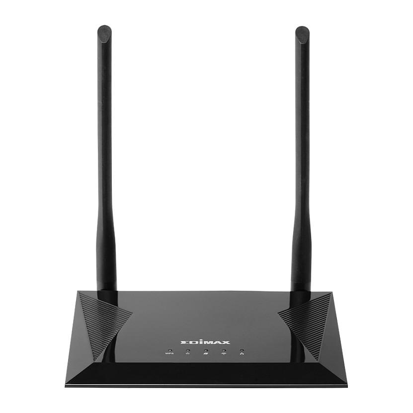 Ruter Edimax BR-6428nS V5, Wi-Fi 4 N300, 2.4GHz, deri në 300Mbps, 1× Fast Ethernet WAN + 4× Fast Ethernet LAN - Zezë - 1