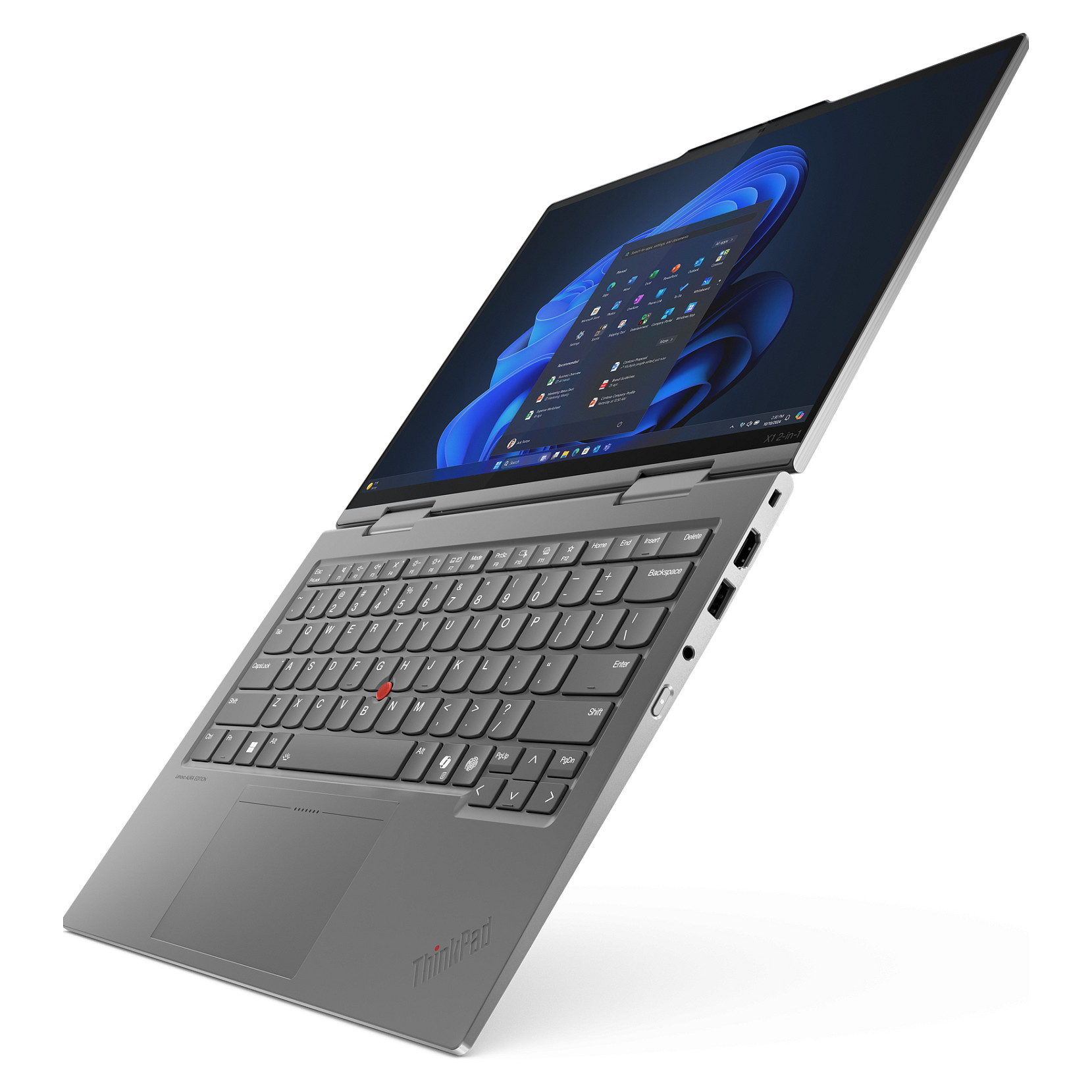 Laptop për punë Lenovo X1 2in1 G10 / Ultra7-255U / 32GB LPDDR5 / 1TB / 14" WUXGA IPS Touchscreen / Intel Graphics / DE  - Gri - 4