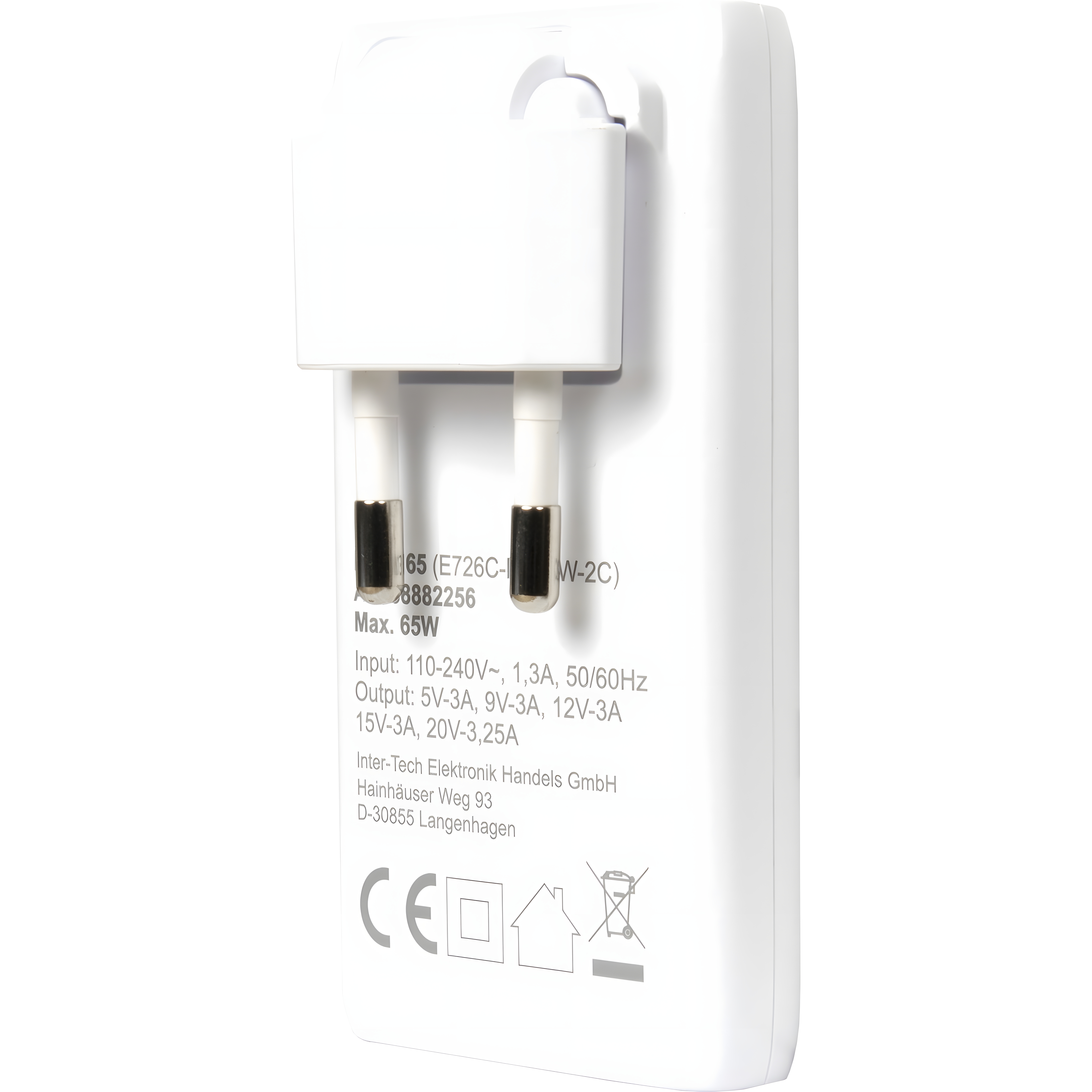 Adapter Inter-Tech PD-2165 / 65W / USB-C / Power Delivery 3.0 / PPS – Zezë - 2