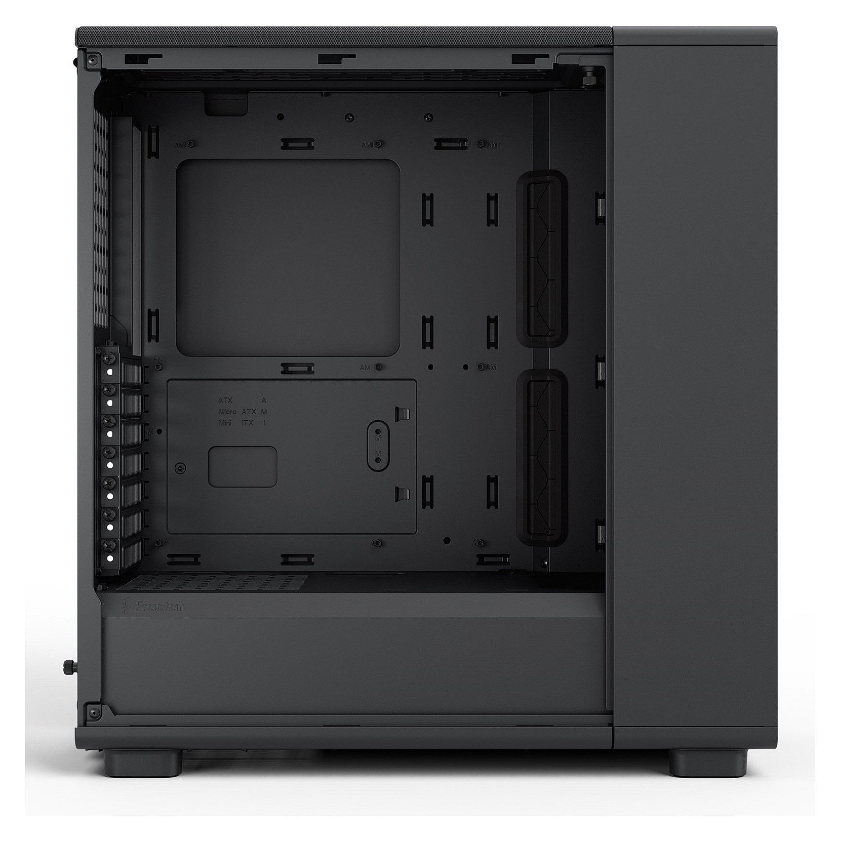 Kasë PC Fractal Design Epoch Black TG Light Tint / Midi Tower / 3x 120mm Fan / ATX / SSD 2.5" - Zezë - 13