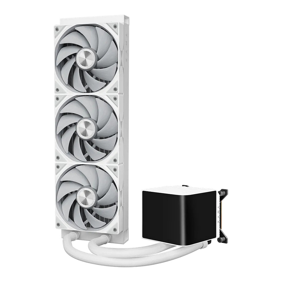 Ftohës për Procesor TRYX PANORAMA 360 / AIO / 360mm / 3×120mm Fan / 3D AMOLED / 320W TDP / AM4/AM5 / LGA1700/1851 – Bardhë - 4