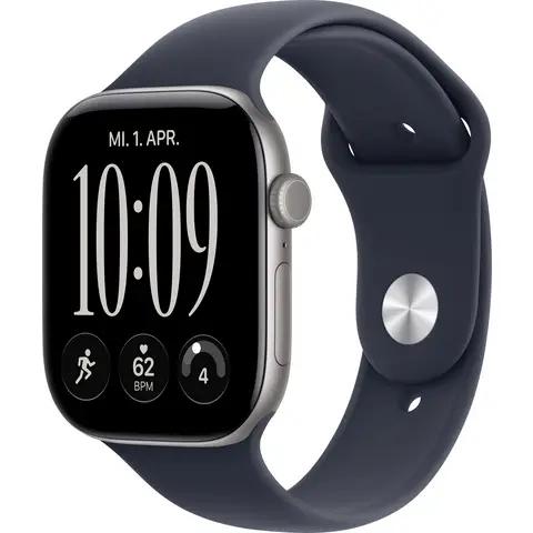 Apple Watch Series 12, 46mm, GPS, Space Gray Aluminium, Navy Blue Sport Band - S/M