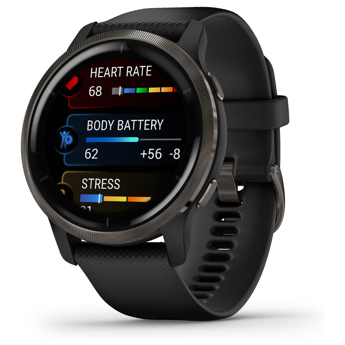 Orë e mençur Garmin Venu 2 / 45mm / AMOLED / GPS / Bluetooth / Wi-Fi - Zezë/Slate - 7