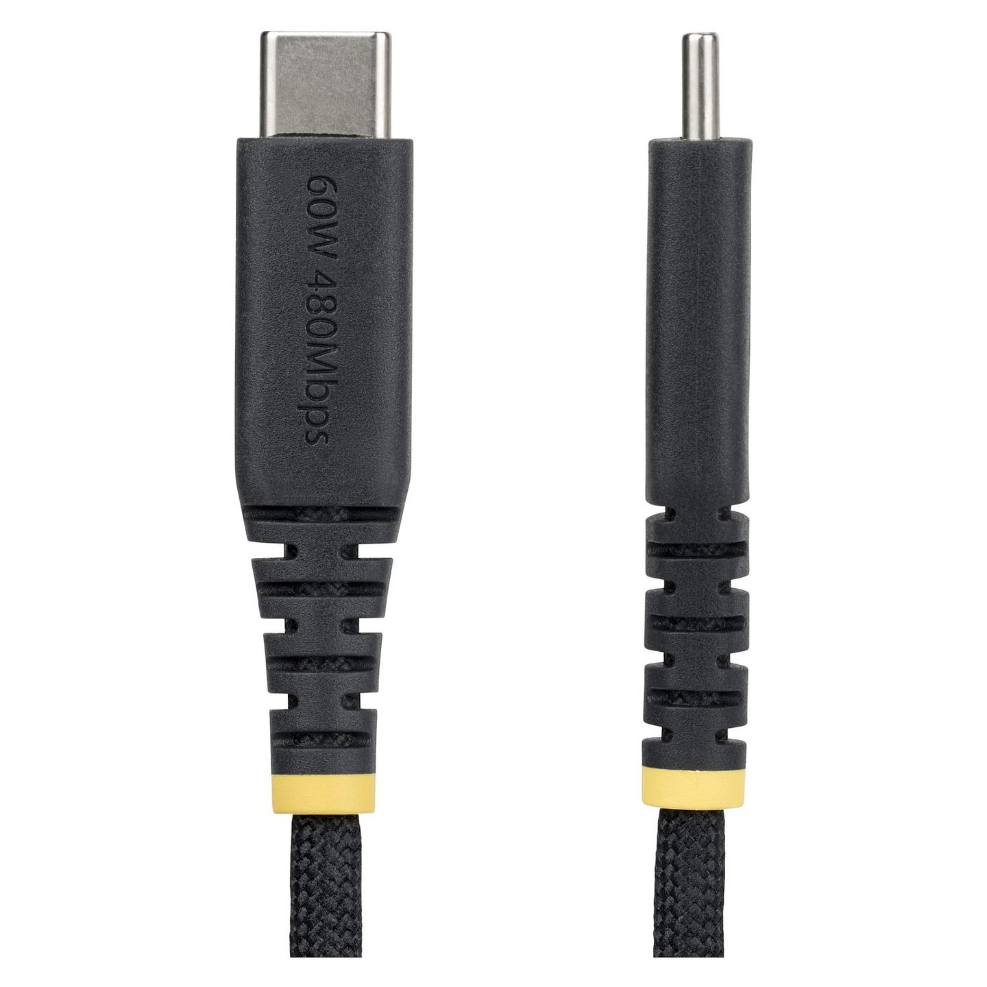 Kabllo USB StarTech.com USB2CC30CMNCBR / USB-C në USB-C / 0.3m / USB 2.0 / 60W / 3A - Zezë - 2