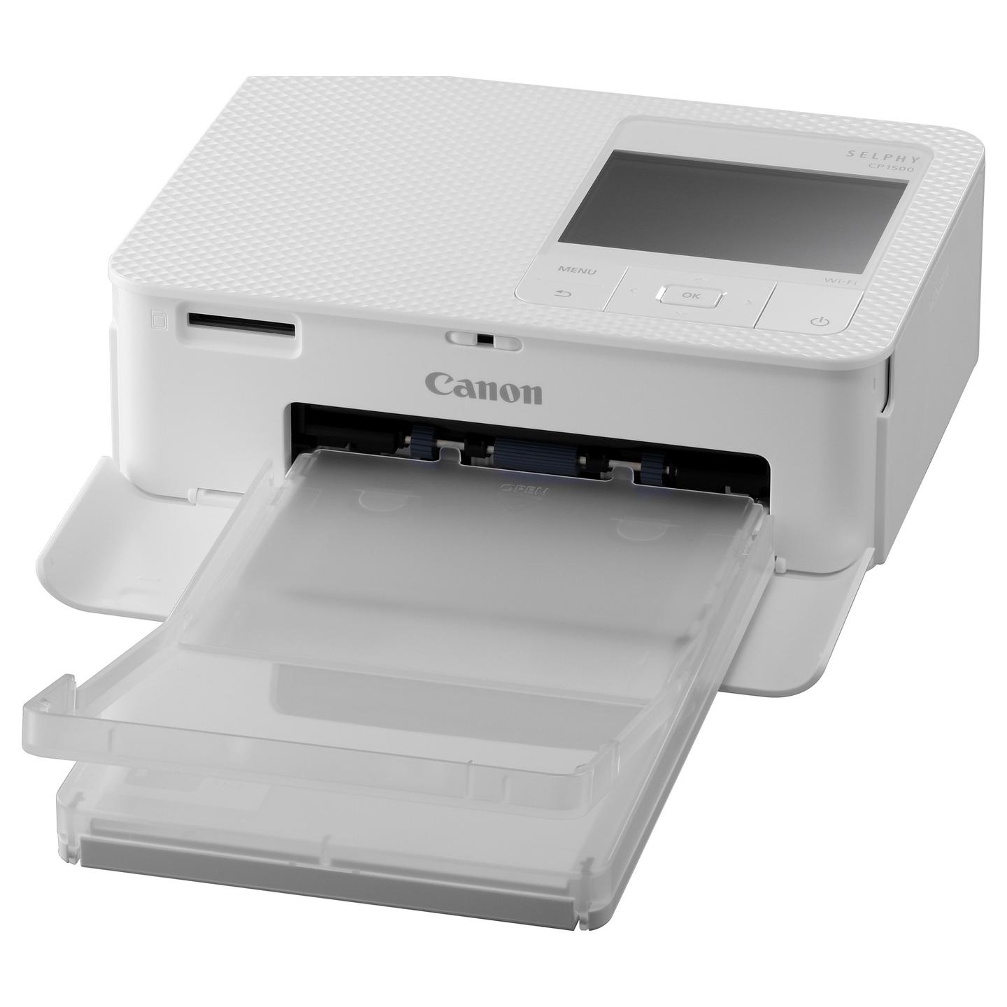 Printer për Foto Canon SELPHY CP1500, sublimim termik, 300 × 300 dpi, Wi-Fi, USB-C, ekran 3.5" - Bardhë - 3